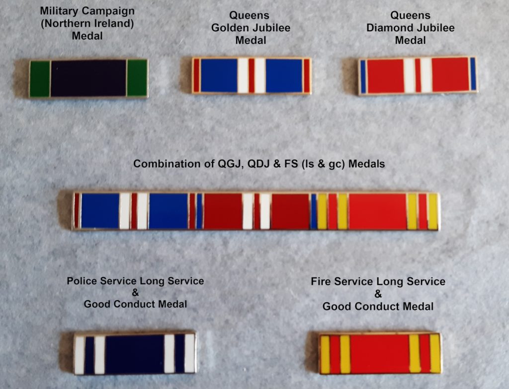 Self Adhesive Enamel Medal Ribbon